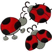 Nažehlovačka Lienky 4,5 x 3 cm a 3,5 x 3 cm Monoquick