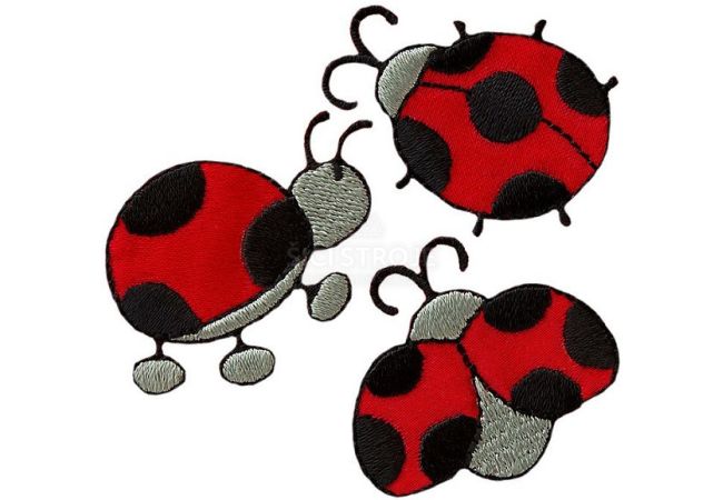 Nažehlovačka Lienky 4,5 x 3 cm a 3,5 x 3 cm Monoquick