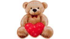 Nažehlovačka Medvedík so srdiečkom 5,4 x 5,1 cm Monoquick