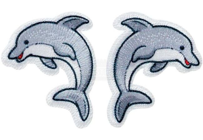 Nažehlovačka Skákajúce delfíny 4,1 x 3,4 cm Monoquick