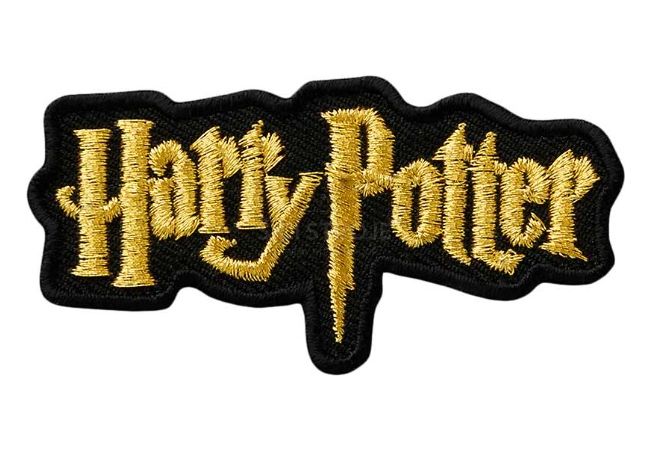 Nažehlovačka Harry Potter nápis 7 x 3,5 cm Monoquick