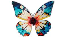 Nažehlovačka Motýľ modrožltý 6 x 7,2 cm Monoquick