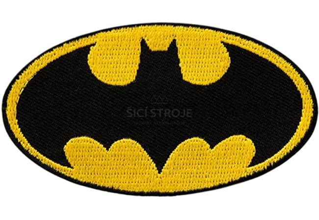 Nažehlovačka Batman logo 8 x 4 cm Monoquick