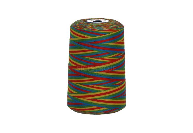 Polyesterová niť žíhaná Viga 80 multicolor - 9049