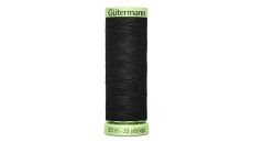 Gombíková (režná) niť Gütermann 30 m - 000 - čierna