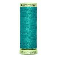Gombíková (režná) niť Gütermann 30 m - 235 - zelenomodrá