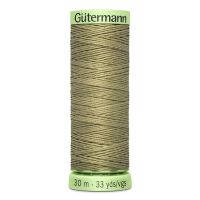 Gombíková (režná) niť Gütermann 30 m - 258 - khaki