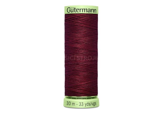 Gombíková (režná) niť Gütermann 30 m - 369 - vínová