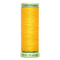 Gombíková (režná) niť Gütermann 30 m - 417 - žltá