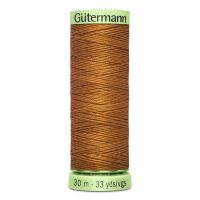 Gombíková (režná) niť Gütermann 30 m - 448 - hnedá
