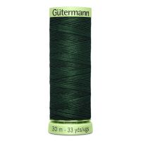 Gombíková (režná) niť Gütermann 30 m - 472 - tmavo zelená
