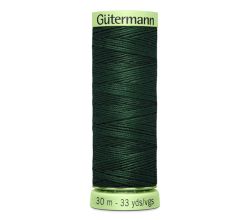 Gombíková (režná) niť Gütermann 30 m - 472 - tmavo zelená
