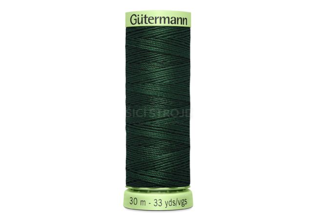 Gombíková (režná) niť Gütermann 30 m - 472 - tmavo zelená