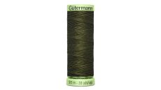 Gombíková (režná) niť Gütermann 30 m - 531 - tmavá khaki