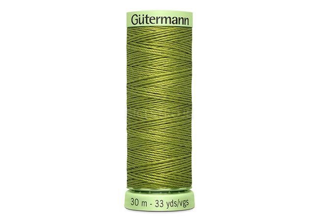 Gombíková (režná) niť Gütermann 30 m - 582 - olivová