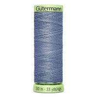 Gombíková (režná) niť Gütermann 30 m - 64 - modrá