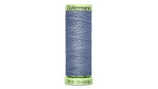 Gombíková (režná) niť Gütermann 30 m - 64 - modrá