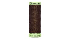 Gombíková (režná) niť Gütermann 30 m - 694 - tmavo hnedá
