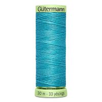 Gombíková (režná) niť Gütermann 30 m - 714 - tyrkysová