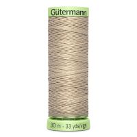 Gombíková (režná) niť Gütermann 30 m - 722 - béžová