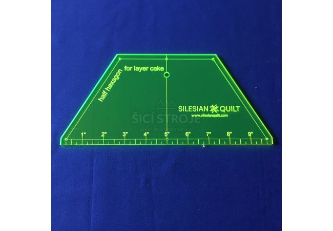 Šablona "Půl Hexagon" - Layer Cake
