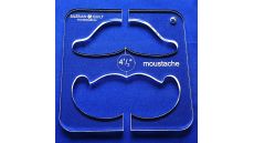 Šablona Knír 4 1/2 "