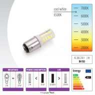 Žiarovka LED 230V, 2W pre šijacie stroje a overlocky - bajonet