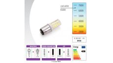 Žiarovka LED 230V, 2W pre šijacie stroje a overlocky - bajonet