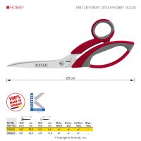 Krajčírske nožnice KRETZER FINNY ZIPZAP/HOBBY 782020