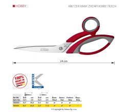 Krajčírske nožnice KRETZER FINNY ZIPZAP/HOBBY 782024