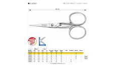 Nožnice vyšívacie KRETZER SPIRALE CLASSIC 110410