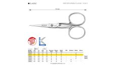 Nožnice vyšívacie KRETZER SPIRALE CLASSIC 110413