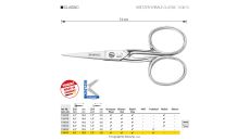 Nožnice vyšívacie KRETZER SPIRALE CLASSIC 110613