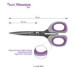 Titanové nožnice TEXI TITANIUM Ti700