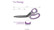 Titánové nožnice TEXI TITANIUM TiDuo850