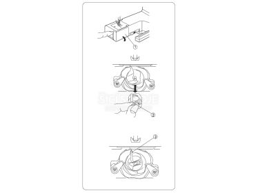 Vyjmutí a vložení cívkového pouzdra u šicích strojů s CB chapačem