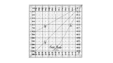Rastrové pravítko pre patchwork 16x16cm, čierne TEXI 4066