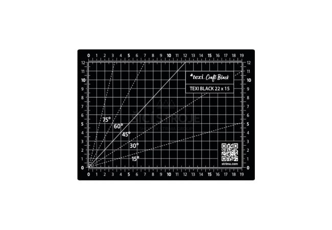 Rezacia a podložka na myš TEXI BLACK 22 x 15 cm, 5vrstvová, zosilnená