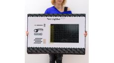 Súprava na patchwork a šitie Texi Craft čierna 90X60