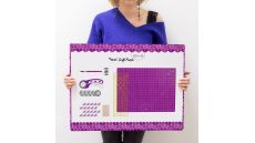 Súprava na patchwork a šitie Texi Craft fialová 60X45