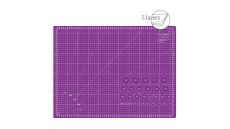 Súprava na patchwork a šitie Texi Craft fialová 60X45