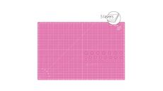 Rezacia podložka TEXI PINK 90 x 60 cm, 5vrstvová, zosilnená