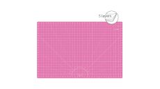 Rezacia podložka TEXI PINK 90 x 60 cm, 5vrstvová, zosilnená