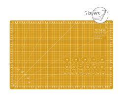 Rezacia podložka TEXI YELLOW 45 x 30 cm, 5-vrstvová, zosílená