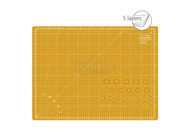 Rezacia podložka TEXI YELLOW 60 x 45 cm, 5-vrstvová, zosílená
