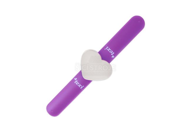 Magnetický ihelníček na ruku na špendlíky, ihly - fialová farba