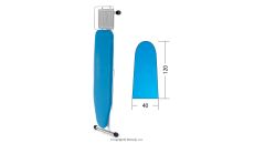 Kvalitná žehliaca doska BATTISTELLA TECNOSTIR MAXI CHROM