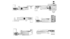 Set 6 pätiek pre overlock Pfaff Hobbylock, Husqvarna Huskylock