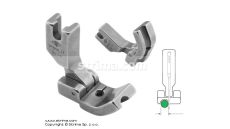 Kĺbová pätka pre všívanie kedru pre šijacie stroje, ľavá 4.8mm P69LH3/16