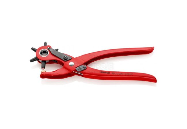 Knipex 90 70 220 dierovacie kliešte na koži s otvormi od 2 do 5 mm